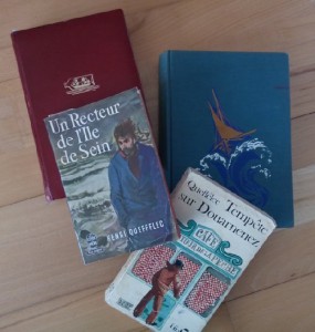 Vier gebrauchte Bücher von Henri Quéffelec