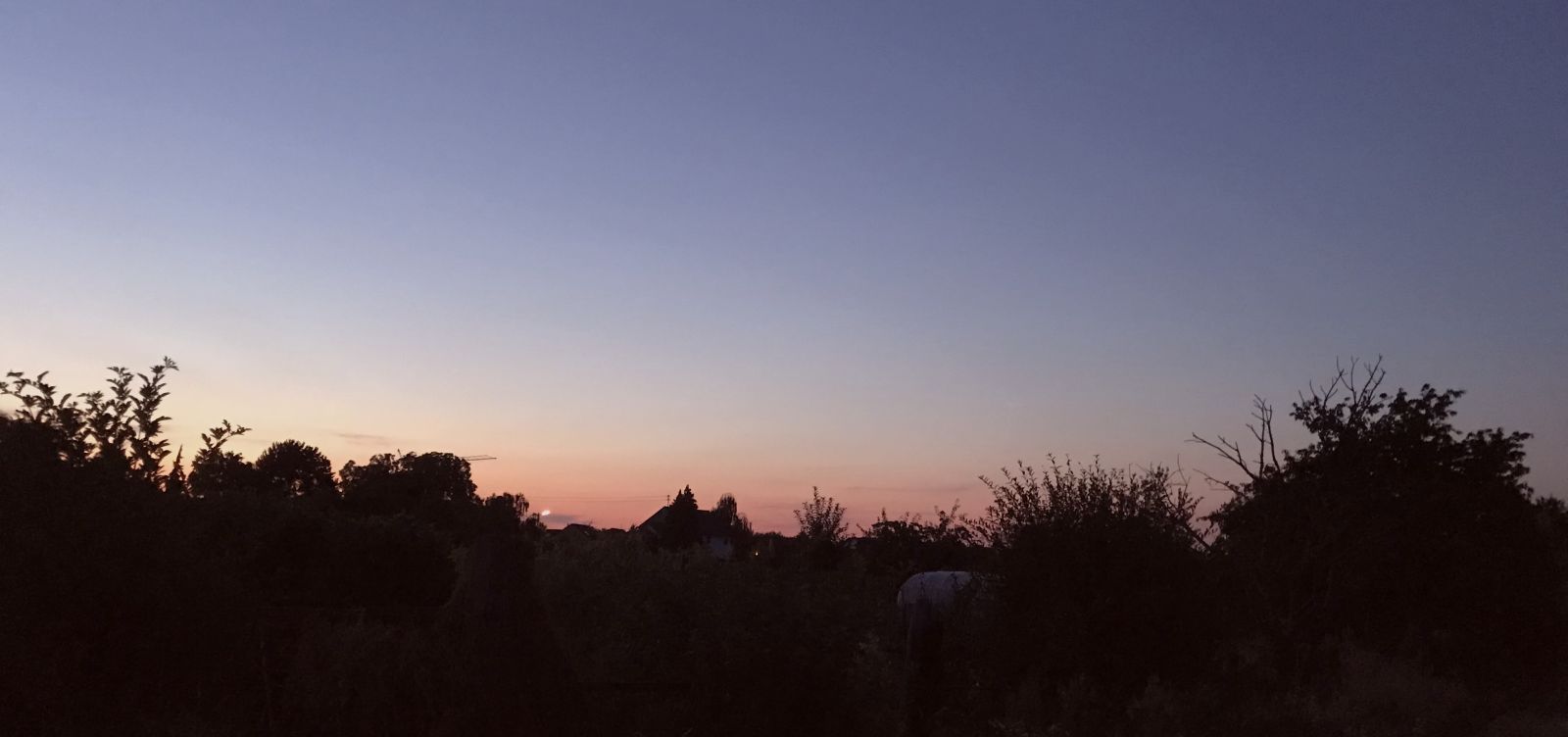Sonnenuntergang bei der MOndfinsternis 2018 im Vorgebirge